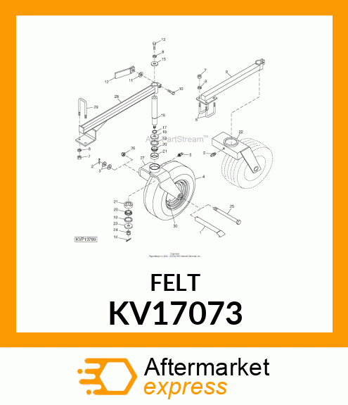 WASHER, FELT KV17073