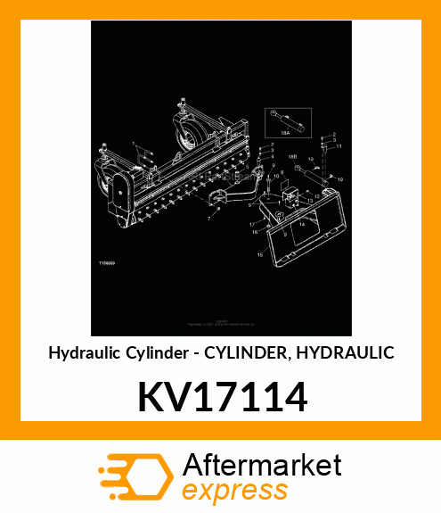 Hydraulic Cylinder - CYLINDER, HYDRAULIC KV17114
