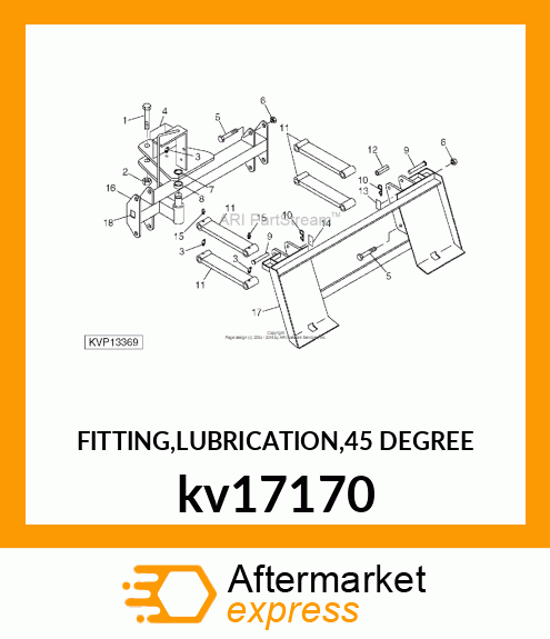 FITTING,LUBRICATION,45 DEGREE kv17170