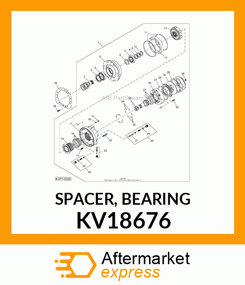 SPACER, BEARING KV18676