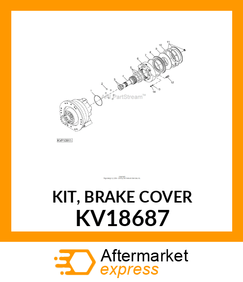 KIT, BRAKE COVER KV18687