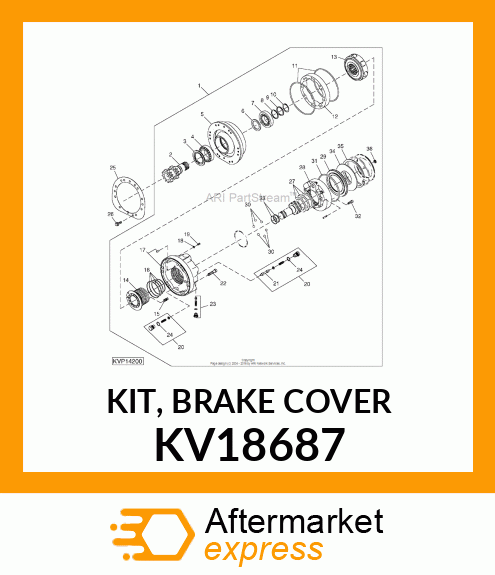 KIT, BRAKE COVER KV18687