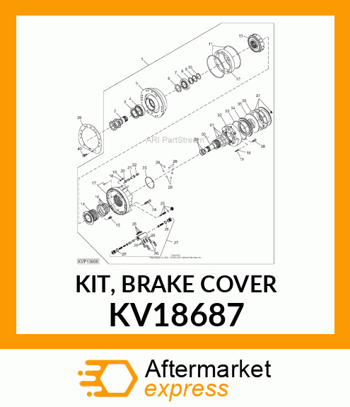 KIT, BRAKE COVER KV18687