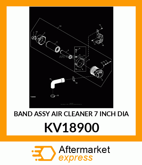 BAND ASSY AIR CLEANER 7 INCH DIA KV18900