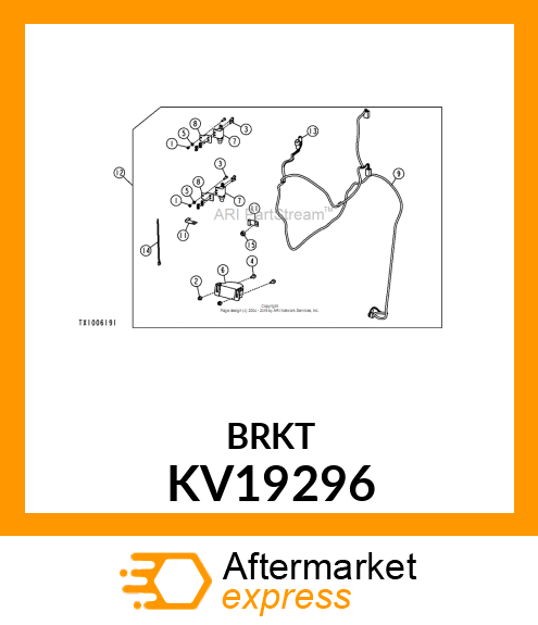 BRACKET BACK ALARM SWITCH KV19296