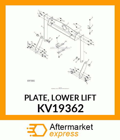 PLATE, LOWER LIFT KV19362