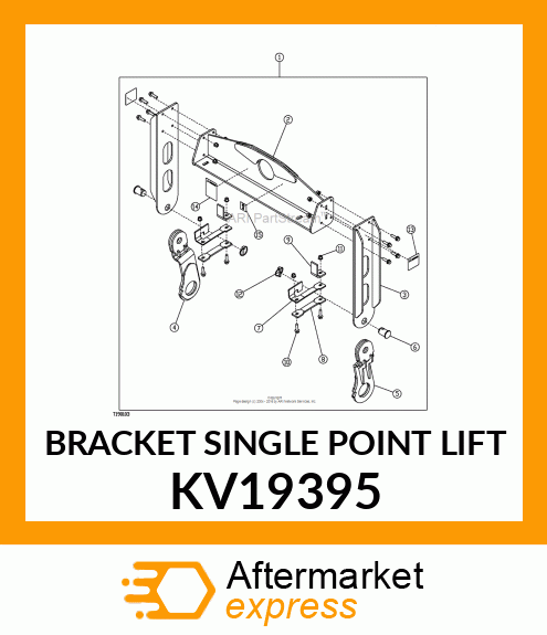 BRACKET SINGLE POINT LIFT KV19395