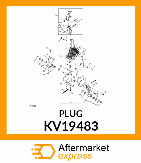 PLUG, HANDLE BUTTON KV19483