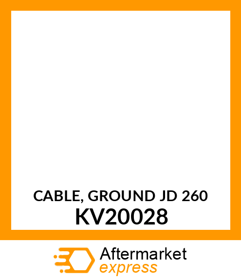 CABLE, GROUND JD 260 KV20028