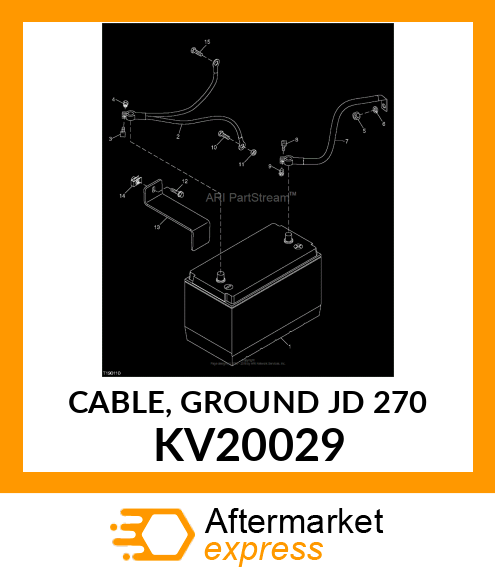 CABLE, GROUND JD 270 KV20029