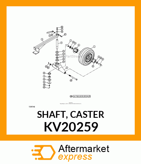 SHAFT, CASTER KV20259