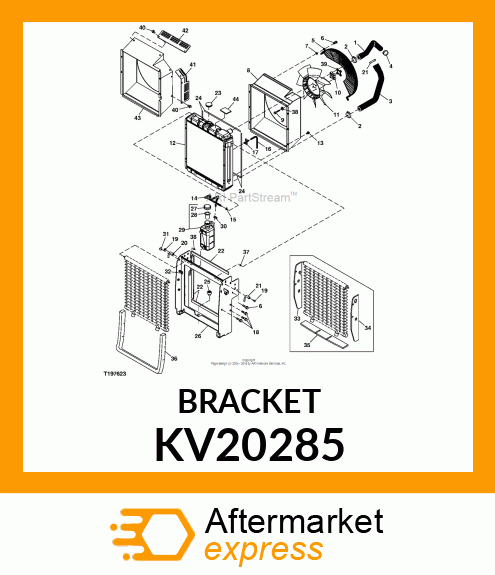 LATCH OIL COOLER, LATCH KV20285