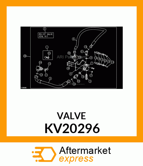 VALVE, RELIEF 3100 PSI KV20296