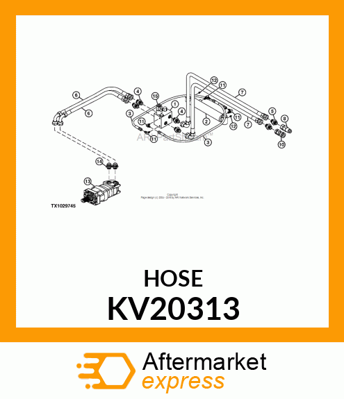 HOSE, HYD. KV20313