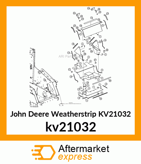 WEATHERSTRIP,ROCKGUARD kv21032