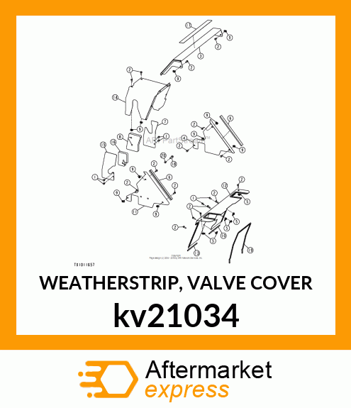 WEATHERSTRIP, VALVE COVER kv21034