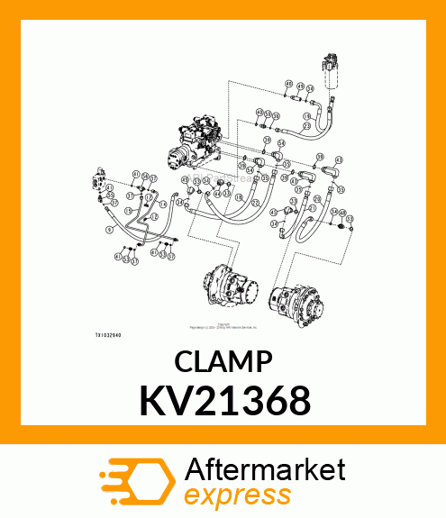 CLAMP, 3/8 DOUBLE TUBE KV21368