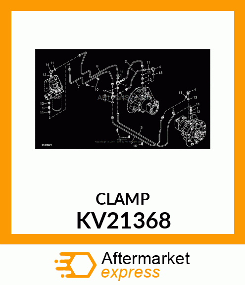 CLAMP, 3/8 DOUBLE TUBE KV21368