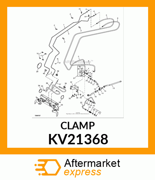 CLAMP, 3/8 DOUBLE TUBE KV21368