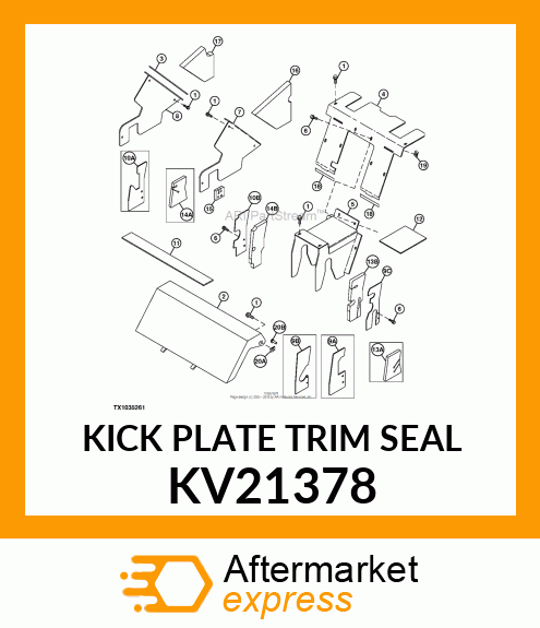 KICK PLATE TRIM SEAL KV21378