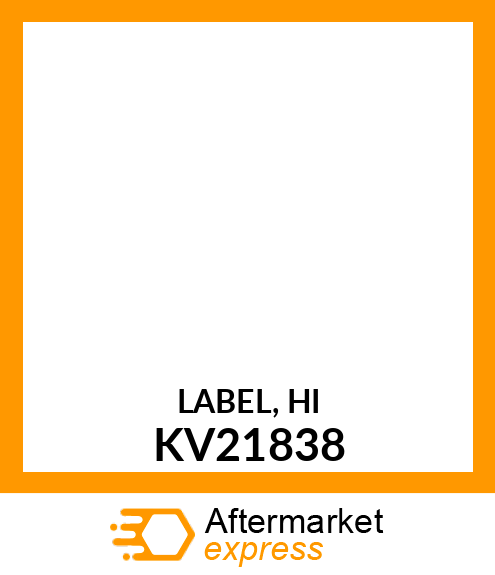 LABEL, HI KV21838