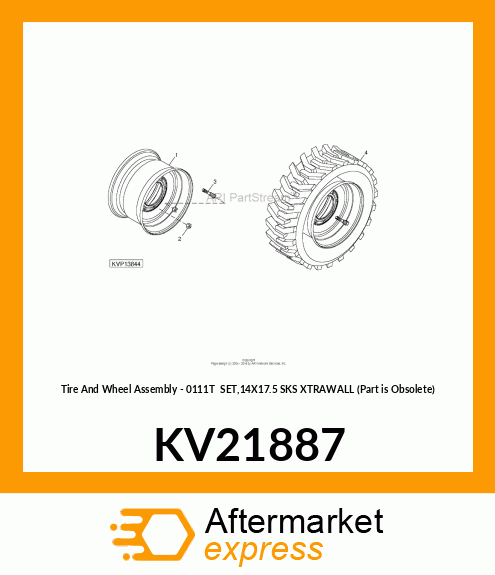 TIRES 14X17.5 XTRA-WALL KV21887