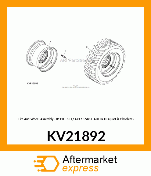 TIRES 14X17.5 GDY HD2000III KV21892