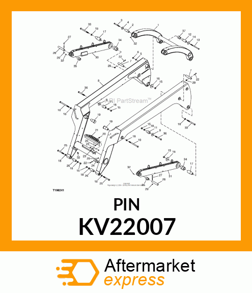 PIN, TILT CYL BASE END KV22007