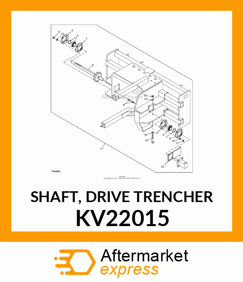 SHAFT, DRIVE TRENCHER KV22015