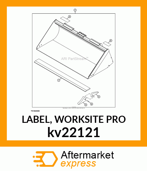 LABEL, WORKSITE PRO kv22121