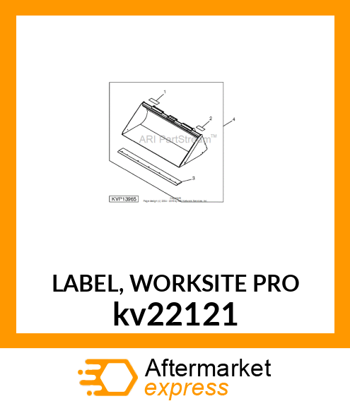 LABEL, WORKSITE PRO kv22121