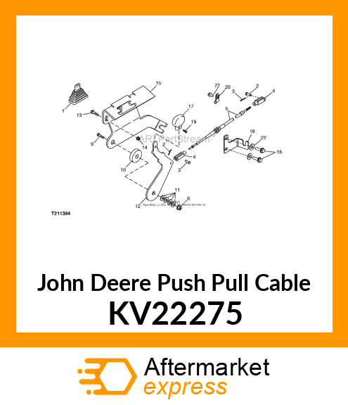 CABLE, THROTTLE THROTTLE KV22275