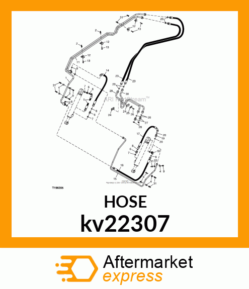 HOSE, HYDRAULIC kv22307