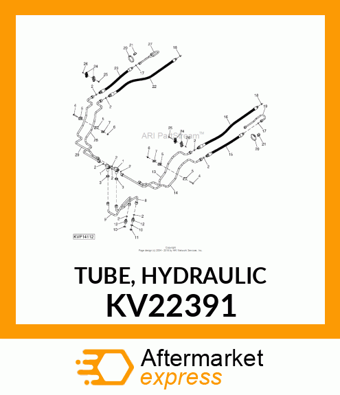 TUBE, HYDRAULIC KV22391