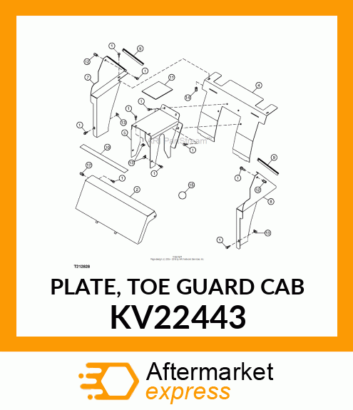 PLATE, TOE GUARD (CAB) KV22443