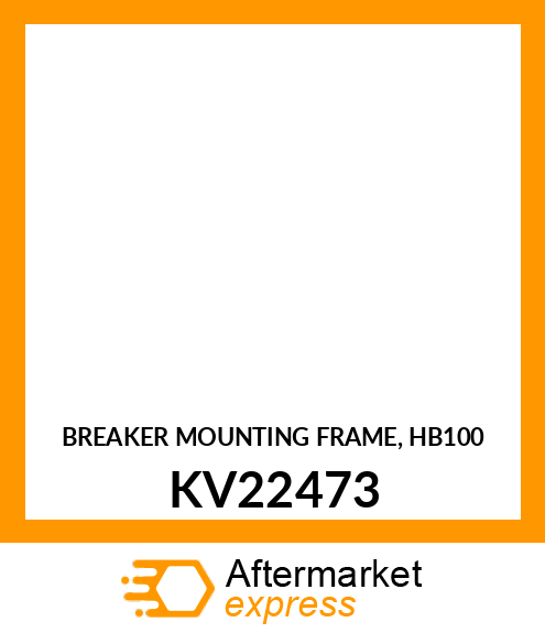 BREAKER MOUNTING FRAME, HB100 KV22473