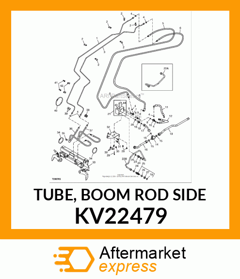 TUBE, BOOM ROD SIDE KV22479