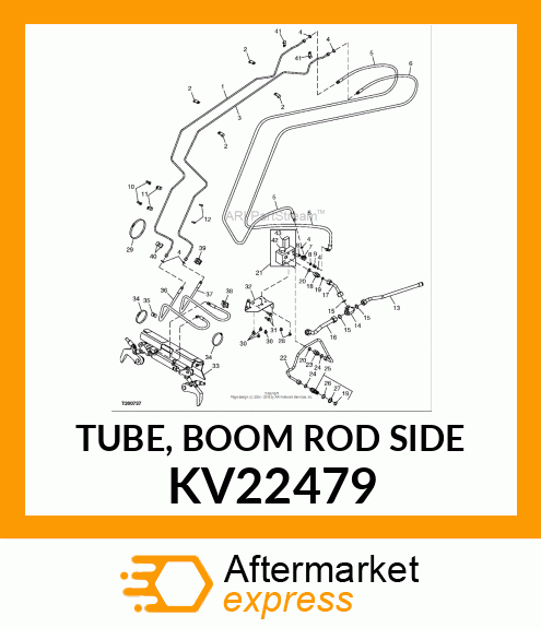 TUBE, BOOM ROD SIDE KV22479