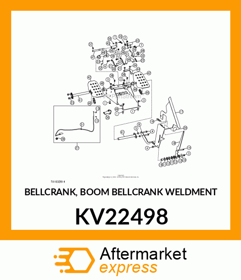 BELLCRANK, BOOM BELLCRANK WELDMENT KV22498