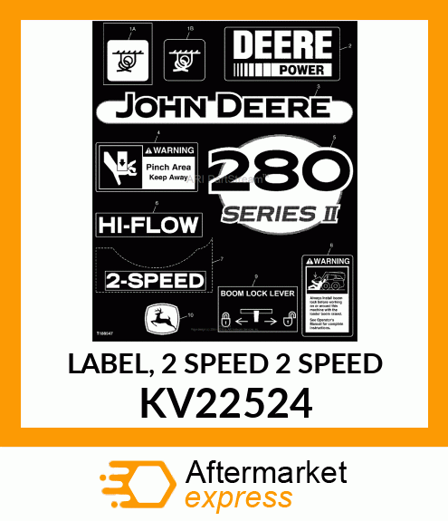 LABEL, 2 SPEED 2 SPEED KV22524