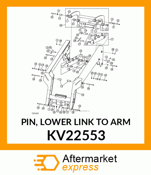 PIN, LOWER LINK TO ARM KV22553