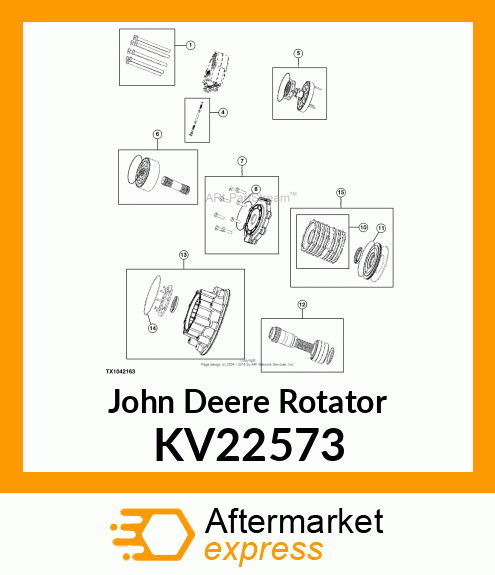 ROTATOR, GEARSET 380 KV22573