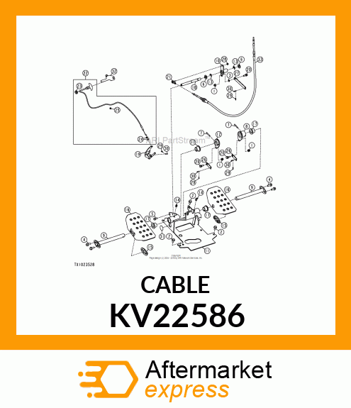 CABLE CONTROL CABLE, CONTROL KV22586