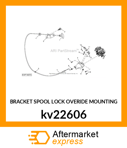 BRACKET SPOOL LOCK OVERIDE MOUNTING kv22606