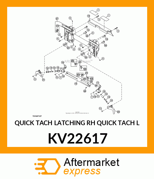 QUICK TACH LATCHING RH QUICK TACH L KV22617