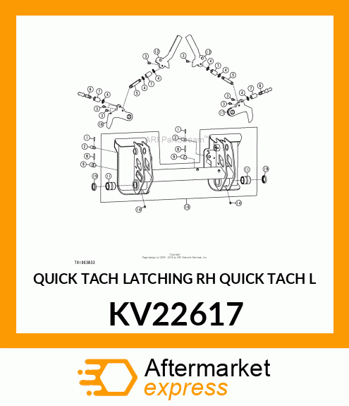 QUICK TACH LATCHING RH QUICK TACH L KV22617