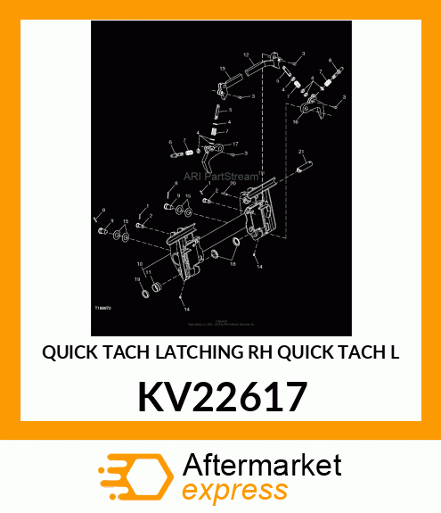 QUICK TACH LATCHING RH QUICK TACH L KV22617