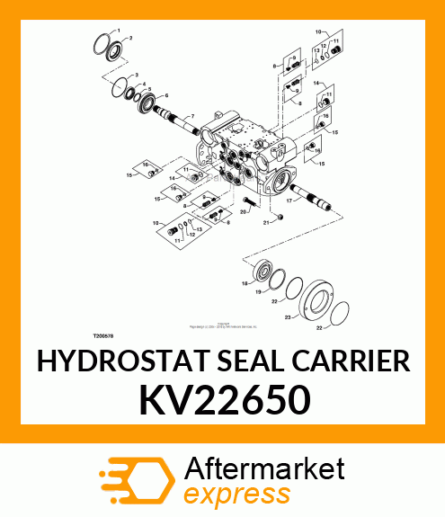 HYDROSTAT SEAL CARRIER KV22650