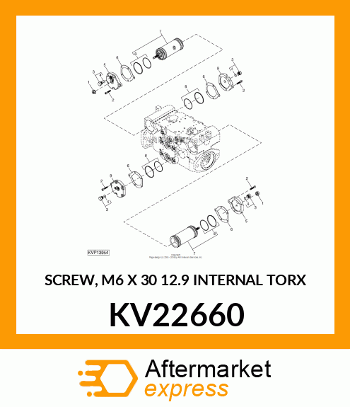 SCREW, M6 X 30 12.9 INTERNAL TORX KV22660