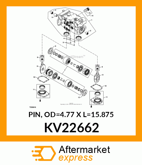 PIN, OD=4.77 X L=15.875 KV22662